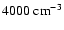 $4000~{\rm cm}^{-3}$