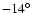 $-14\hbox{$^\circ$ }$