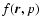 $f(\vec{r},p)$