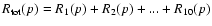 $R_{\rm tot}(p)=R_1(p)+ R_2(p)+...+R_{10}(p)$