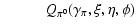$\displaystyle %
\hspace*{1cm}
Q_{\pi^0}(\gamma_{\pi},\xi,\eta,\phi)$
