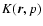 $K(\vec{r},p)$