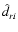 $\hat{d}_{ri}$