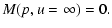 $\displaystyle %
M(p,u=\infty) = 0.$