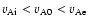 $v_{\rm Ai}<v_{\rm A0}<v_{\rm Ae}$