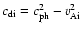 $c_{\rm di} = c_{\rm ph}^2-v_{\rm Ai}^2 $