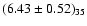 $(6.43 \pm 0.52)_{35}$