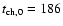 $t_{\rm {ch},0}=186$