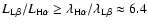 $L_{\rm {L}\beta}/L_{\rm {H}\alpha} \ge
\lambda_{\rm {H}\alpha}/\lambda_{\rm {L}\beta} \approx 6.4$