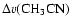 $\Delta v(\rm {CH_3CN})$
