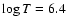 $\log T = 6.4$