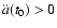 $\ddot{a}(t_0)>0$
