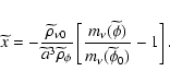 \begin{displaymath}\widetilde{x}=-\frac{\widetilde{\rho}_{\nu0}}{\widetilde{a}^3...
...m_\nu(\widetilde{\phi})}{m_\nu(\widetilde{\phi}_0)}-
1\right].
\end{displaymath}