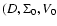 $(D, \Sigma_{0}, V_{0}$
