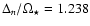 $\Delta_n / \Omega_{\star} = 1.238$