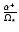 $\frac{\alpha^+}{\Omega_{\star}}$
