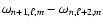 $\omega_{n+1, \ell, m} - \omega_{n, \ell+2, m}$