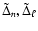 $\tilde{\Delta}_{n}, \tilde{\Delta}_{\ell}$