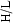 \begin{sideways}H/L\end{sideways}