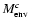 $M_{\rm env} ^c$