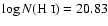 $\log N(\mbox{H {\sc i}})=20.83$
