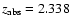 $z_{\rm abs}=2.338$