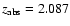 $z_{\rm abs}=2.087$