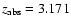 $z_{\rm abs}=3.171$