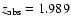 $z_{\rm abs}=1.989$