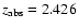 $z_{\rm abs}=2.426$