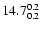 $\rm 14.7^{ 0.2 }_{ 0.2 }$