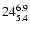 $\rm 24^{ 6.9 }_{ 5.4 }$