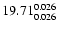 $\rm 19.71^{ 0.026 }_{ 0.026 }$