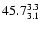 $\rm 45.7^{ 3.3 }_{ 3.1 }$