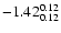 $\rm -1.42^{
0.12 }_{ 0.12 }$