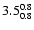 $\rm 3.5^{ 0.8 }_{ 0.8 }$