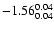 $\rm -1.56^{ 0.04
}_{ 0.04 }$