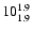 $\rm 10^{
1.9 }_{ 1.9 }$