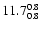 $\rm 11.7^{ 0.8 }_{ 0.8 }$