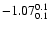 $\rm -1.07^{ 0.1 }_{
0.1 }$