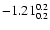 $\rm -1.21^{ 0.2 }_{ 0.2
}$