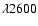 $\lambda2600$