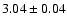 $3.04 \pm 0.04$