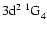 $\rm 3d^2~^1{\rm G}^{{\rm }}_{\rm 4}$