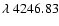 $\lambda \ 4246.83$