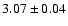 $3.07 \pm 0.04$