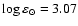 $\log\varepsilon_\odot = 3.07$