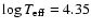 $\log T_{\rm eff}=4.35$