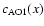 $c_{\rm AO1}(x)$