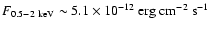 $F_{0.5 - 2 ~\rm {keV}}\sim 5.1 \times10^{-12}~\rm {erg ~cm^{-2}~ s^{-1}}$